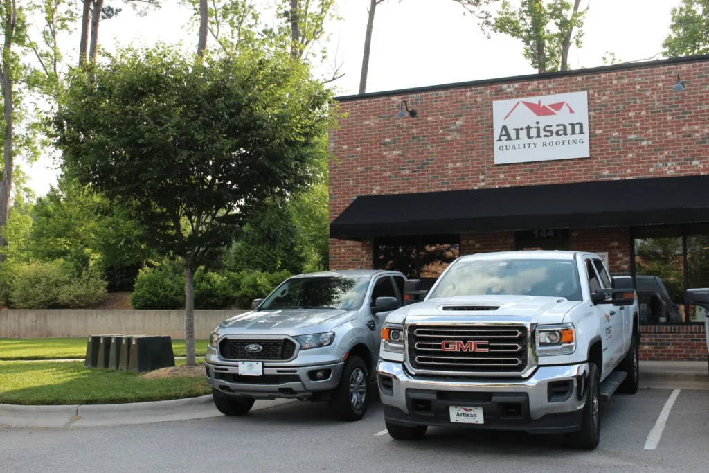 Office_New_logo - Artisan Quality Roofing Local roofing company office in Apex North Carolina