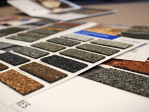 Roof shingle brand colors and swatches