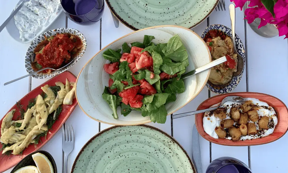 Fresh mediterranean meal