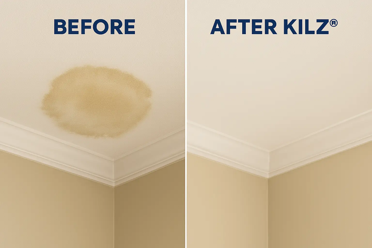 Water Stains After a Roof Repair? See a Great Solution Here!